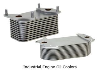 Large Industrial Engine Oil Cooler